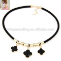 Wholesale multi-layer leather necklace thick rope necklace